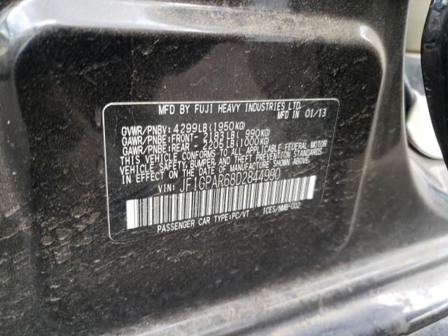 Photo 10 from auction – 2013 SUBARU IMPREZA SP with VIN JF1GPAR68D2844990