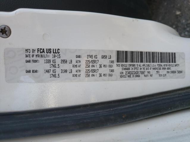 Photo 10 from auction – 2016 DODGE GRAND CARA with VIN 2C4RDGCGXGR176907