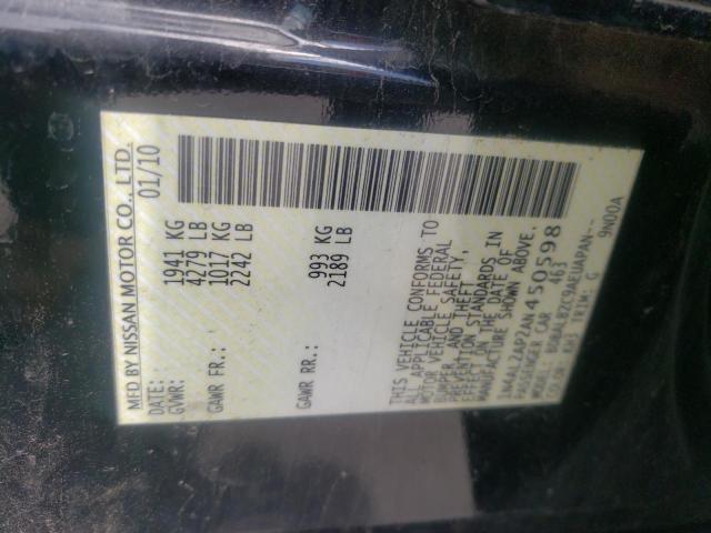 Photo 10 from auction – 2010 NISSAN ALTIMA BAS with VIN 1N4AL2AP2AN450598