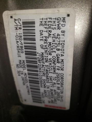 Photo 10 from auction – 2001 TOYOTA CAMRY CE with VIN JT2BF22K810328844