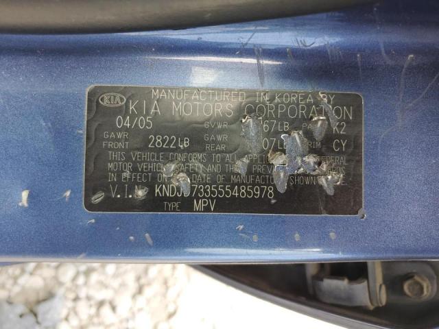 Photo 10 from auction – 2005 KIA SORENTO EX with VIN KNDJD733555485978