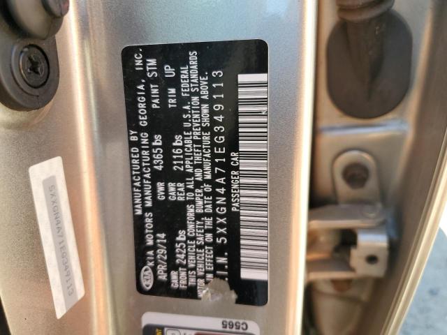 Photo 10 from auction – 2014 KIA OPTIMA EX with VIN 5XXGN4A71EG349113