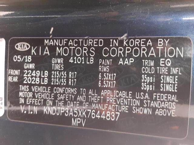 Photo 10 from auction – 2019 KIA SOUL + with VIN KNDJP3A5XK7644837
