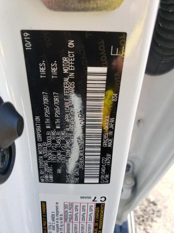 Photo 10 from auction – 2020 TOYOTA 4RUNNER SR with VIN JTEBU5JR7L5760159