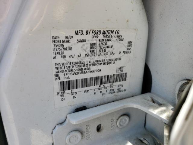 Photo 10 from auction – 2010 FORD F250 SUPER with VIN 1FTSW2BR5AEA57099