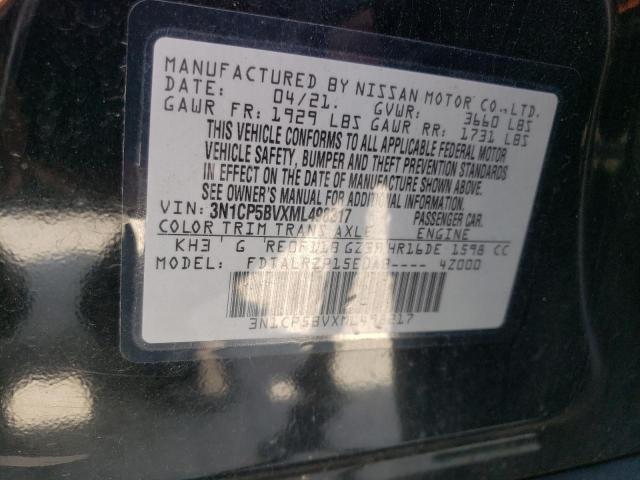 Photo 10 from auction – 2021 NISSAN KICKS S with VIN 3N1CP5BVXML498217
