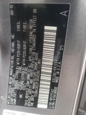 Photo 10 from auction – 2015 TOYOTA SIENNA LE with VIN 5TDKK3DC2FS658286