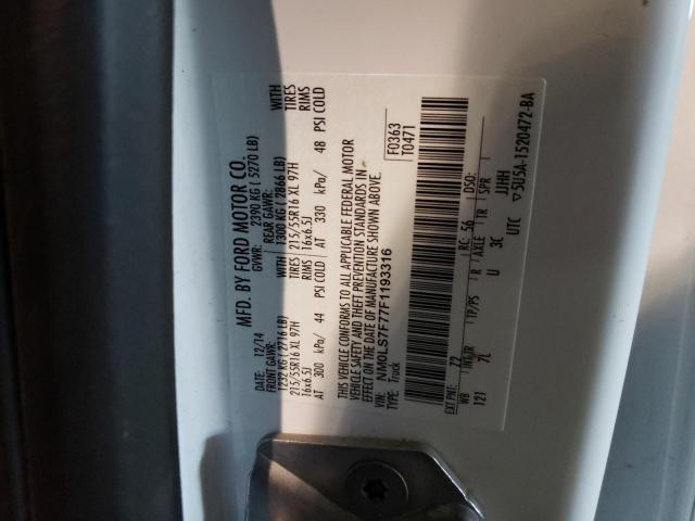 Zdjęcie 10 z aukcji – 2015 FORD TRANSIT CO z VIN NM0LS7F77F1193316