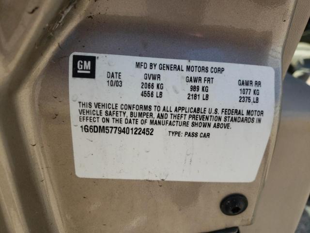 Photo 10 from auction – 2004 CADILLAC CTS with VIN 1G6DM577940122452