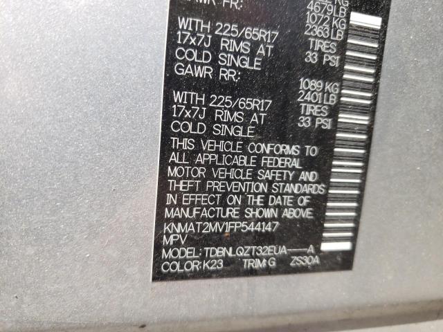 Photo 10 from auction – 2015 NISSAN ROGUE S with VIN KNMAT2MV1FP544147