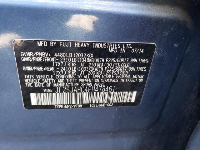 Photo 10 from auction – 2015 SUBARU FORESTER 2 with VIN JF2SJAHC4FH478461