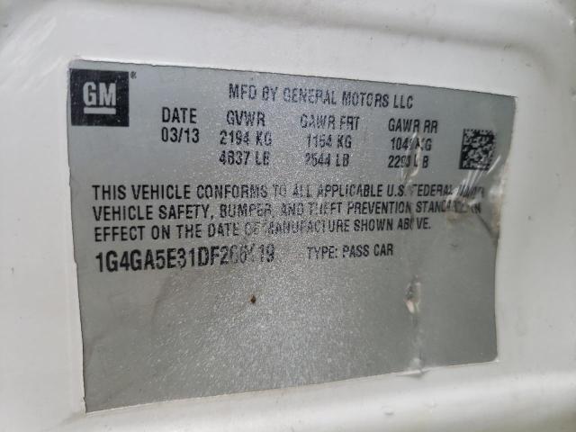 Photo 10 from auction – 2013 BUICK LACROSSE with VIN 1G4GA5E31DF266119