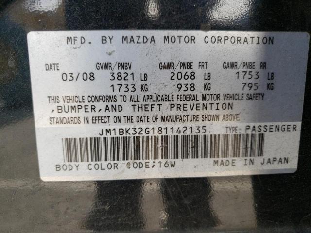 Photo 10 from auction – 2008 MAZDA 3 I with VIN JM1BK32G181142135