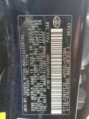 Photo 10 from auction – 2017 TOYOTA CAMRY with VIN 4T1BF1FK6HU709991