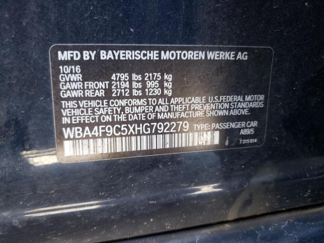 Photo 10 from auction – 2017 BMW 430XI GRAN with VIN WBA4F9C5XHG792279