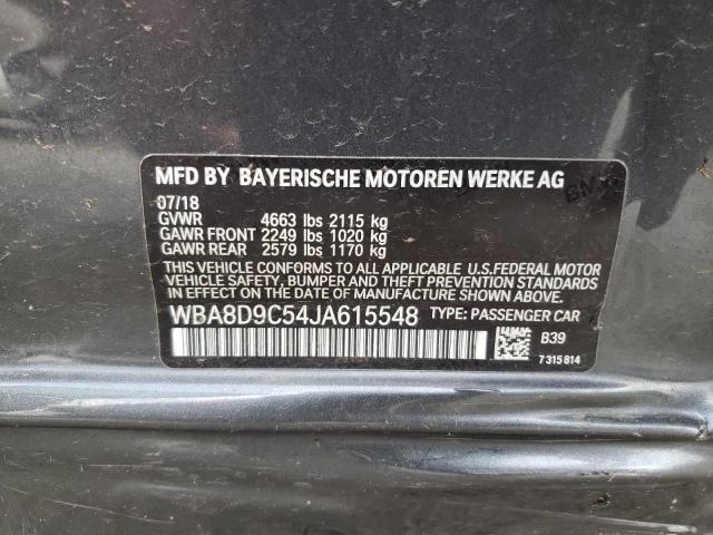 Photo 10 from auction – 2018 BMW 330 XI with VIN WBA8D9C54JA615548