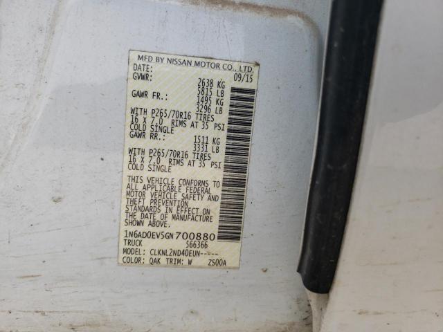 Photo 10 from auction – 2016 NISSAN FRONTIER S with VIN 1N6AD0EV5GN700880