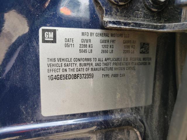 Photo 10 from auction – 2011 BUICK LACROSSE C with VIN 1G4GE5ED0BF372359