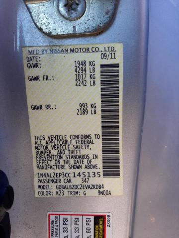 Photo 10 from auction – 2012 NISSAN ALTIMA S with VIN 1N4AL2EP3CC145135