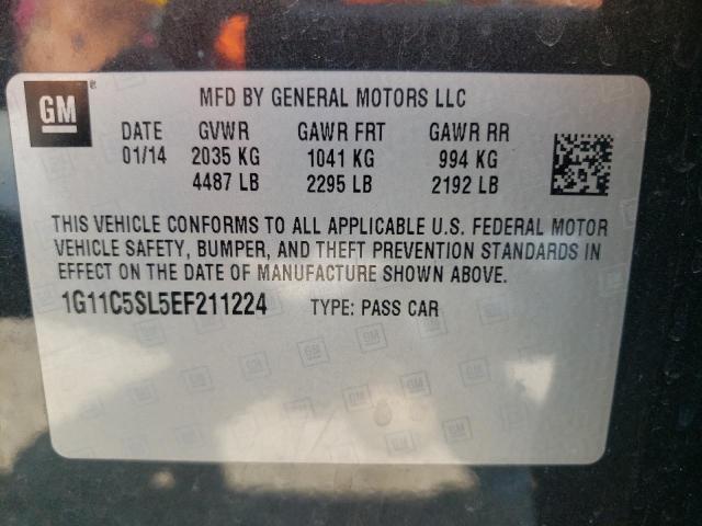 Photo 10 from auction – 2014 CHEVROLET MALIBU 1LT with VIN 1G11C5SL5EF211224