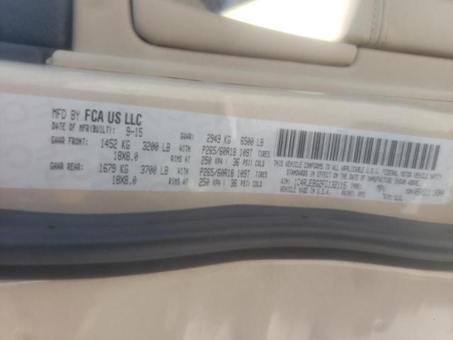 Photo 10 from auction – 2015 JEEP GRAND CHER with VIN 1C4RJEBG2FC132115