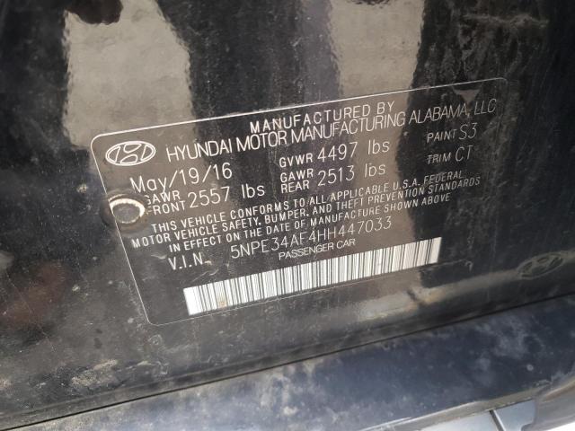 Photo 10 from auction – 2017 HYUNDAI SONATA SPO with VIN 5NPE34AF4HH447033