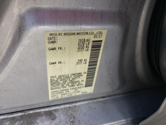 Photo 10 from auction – 2017 NISSAN ALTIMA 2.5 with VIN 1N4AL3AP0HC266403