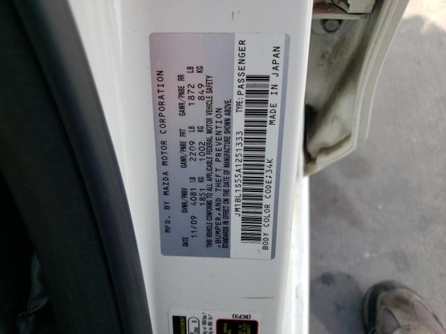 Photo 10 from auction – 2010 MAZDA 3 S with VIN JM1BL1S55A1251333