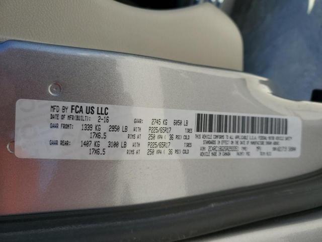 Photo 10 from auction – 2016 CHRYSLER TOWN & COU with VIN 2C4RC1BG2GR293351