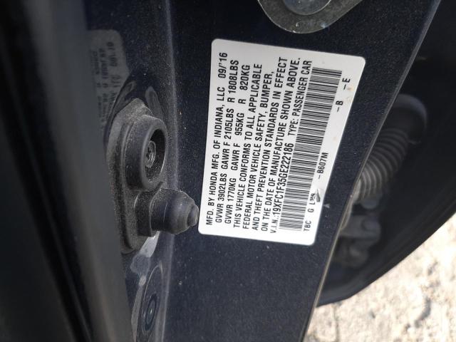 Photo 10 from auction – 2016 HONDA CIVIC EX with VIN 19XFC1F35GE222186