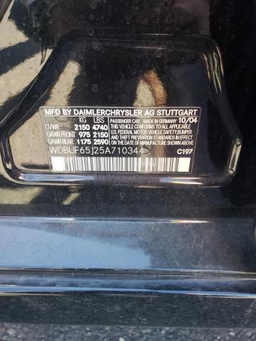 Photo 10 from auction – 2005 MERCEDES-BENZ E 320 with VIN WDBUF65J25A710344
