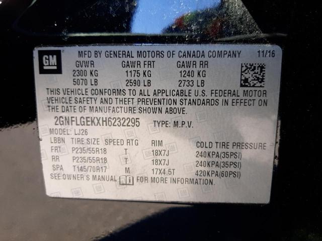 Photo 10 from auction – 2017 CHEVROLET EQUINOX PR with VIN 2GNFLGEKXH6232295