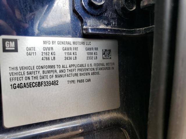 Photo 10 from auction – 2011 BUICK LACROSSE C with VIN 1G4GA5EC6BF339482