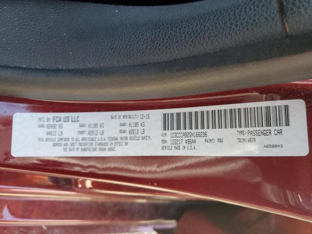 Photo 10 from auction – 2016 CHRYSLER 200 LIMITE with VIN 1C3CCCAB2GN166236
