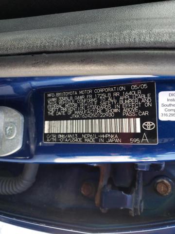 Photo 10 from auction – 2005 TOYOTA SCION XA with VIN JTKKT624250122930