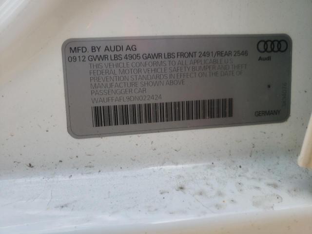 Photo 10 from auction – 2013 AUDI A4 PREMIUM with VIN WAUFFAFL9DN022424