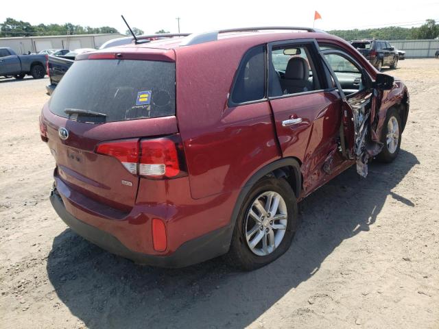 Photo 4 from auction – 2015 KIA SORENTO LX with VIN 5XYKT3A61FG637129