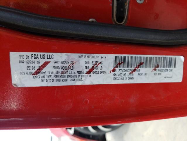 Photo 10 from auction – 2015 DODGE CHARGER SX with VIN 2C3CDXHG1FH927903