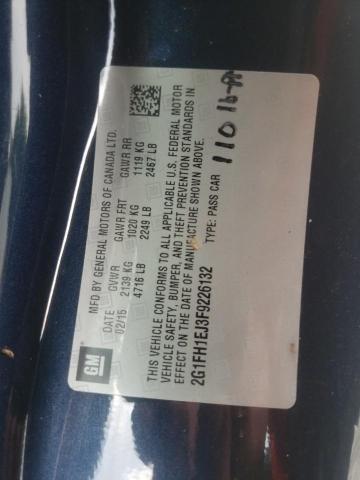 Photo 10 from auction – 2015 CHEVROLET CAMARO SS with VIN 2G1FH1EJ3F9226132