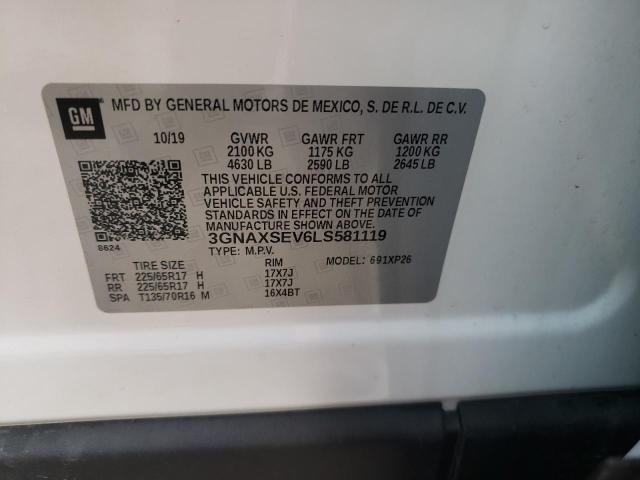 Photo 10 from auction – 2020 CHEVROLET EQUINOX LS with VIN 3GNAXSEV6LS581119