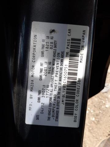 Photo 10 from auction – 2012 MAZDA 3 I with VIN JM1BL1V81C1650751