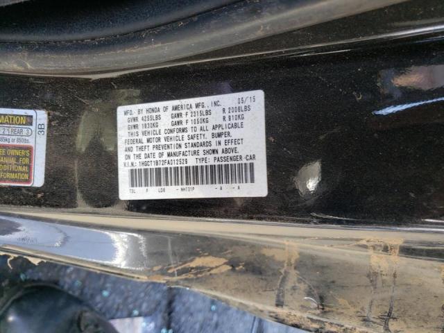 Photo 10 from auction – 2015 HONDA ACCORD EX with VIN 1HGCT1B72FA012529