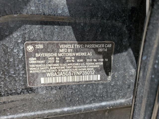 Photo 10 from auction – 2015 BMW 328 I with VIN WBA3A5G57FNP35012