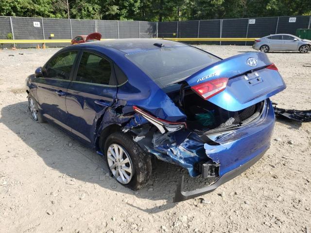Photo 3 from auction – 2022 HYUNDAI ACCENT SE with VIN 3KPC24A62NE153592