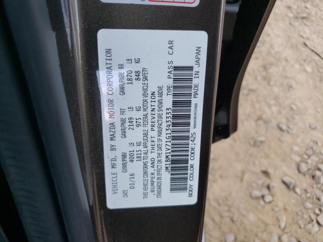 Photo 10 from auction – 2016 MAZDA 3 TOURING with VIN JM1BM1V71G1343333