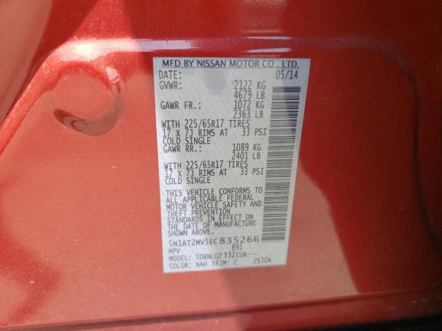 Photo 10 from auction – 2014 NISSAN ROGUE S with VIN 5N1AT2MV5EC835266