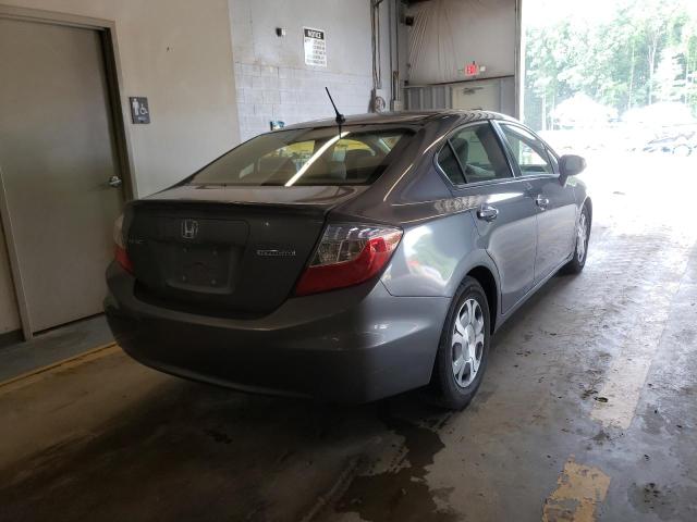 Photo 4 from auction – 2012 HONDA CIVIC HYBR with VIN JHMFB4F23CS011263