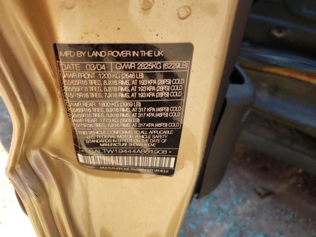 Photo 10 from auction – 2004 LAND ROVER DISCOVERY with VIN SALTW19444A861908