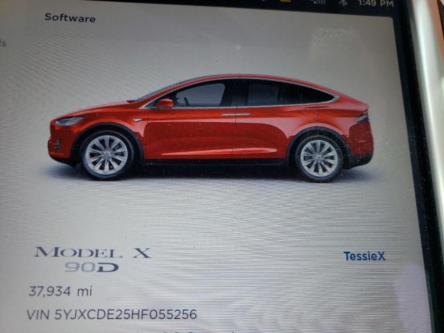 Photo 8 from auction – 2017 TESLA MODEL X with VIN 5YJXCDE25HF055256