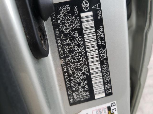 Photo 10 from auction – 2004 TOYOTA CAMRY LE with VIN JTDBE32K540269837